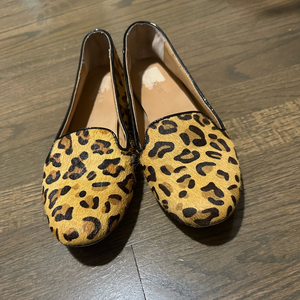 Jcrew leopard print flats